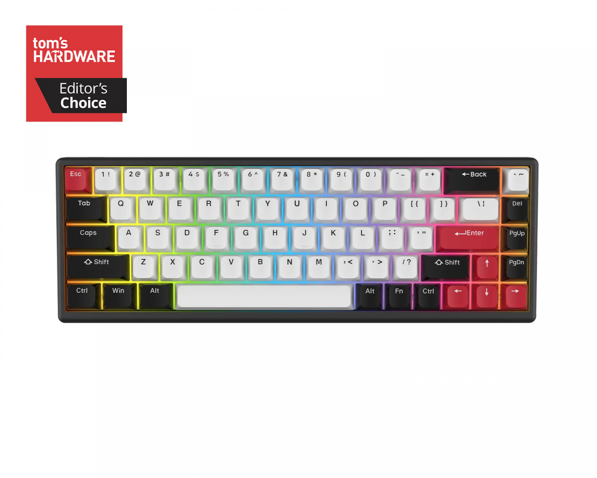 Arbiter Studio Polar 65 - Magnetiskt Gaming Tangentbord - Ronin Red (Kuro) [Hall Effe