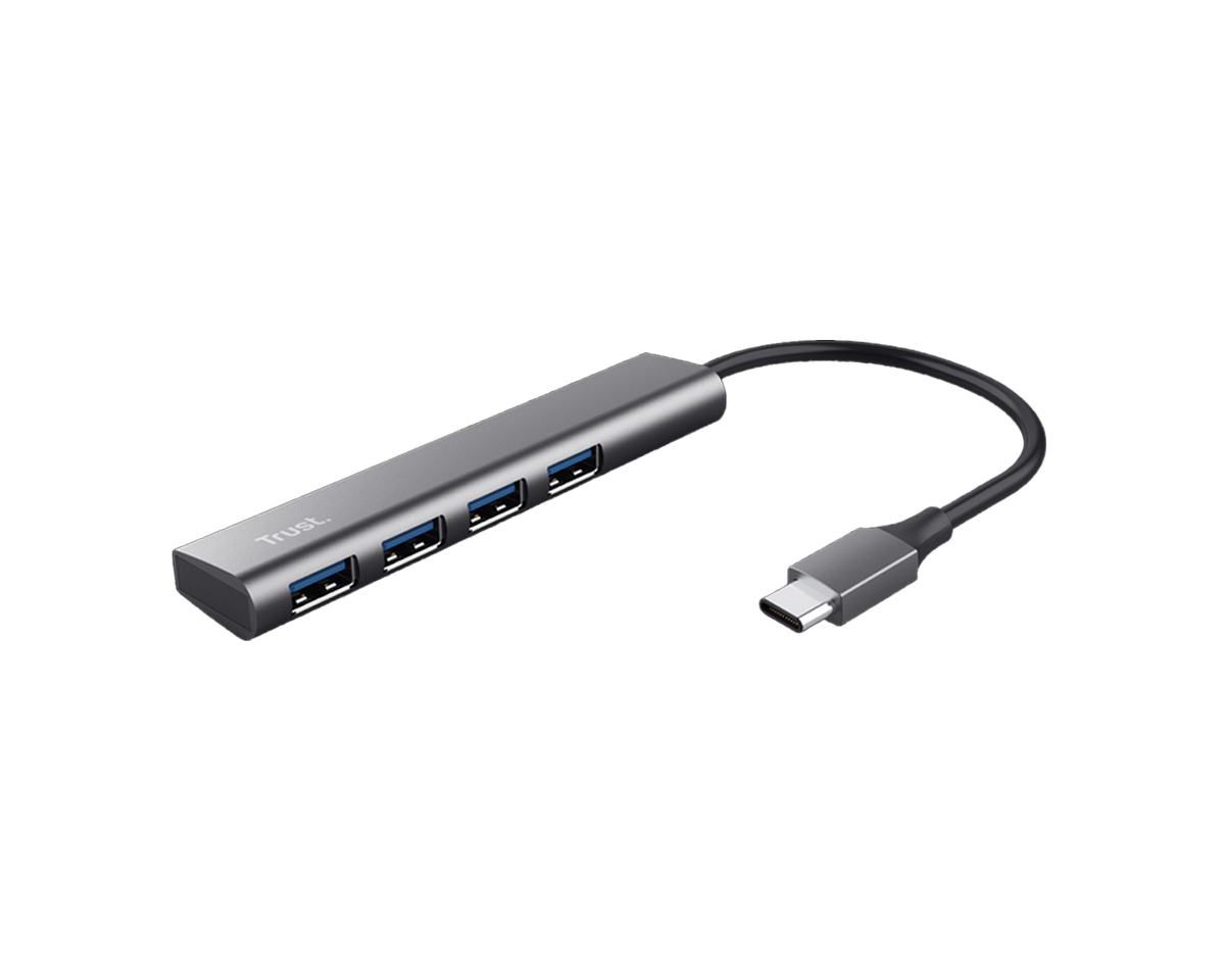 Trust Halyx Aluminium USB-C till 4-Port USB-A 3.2 Hub