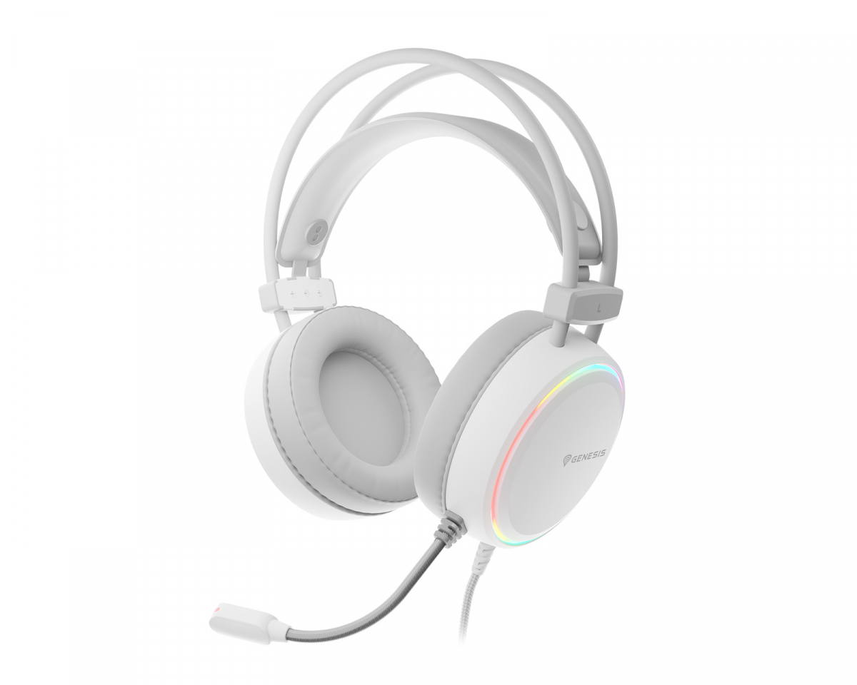 Genesis Neon 613 RGB Gaming Headset - Vit
