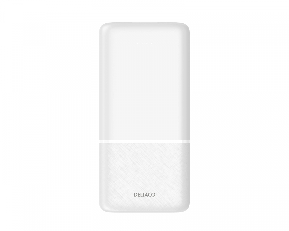 Deltaco 20.000 mAh Powerbank - Vit
