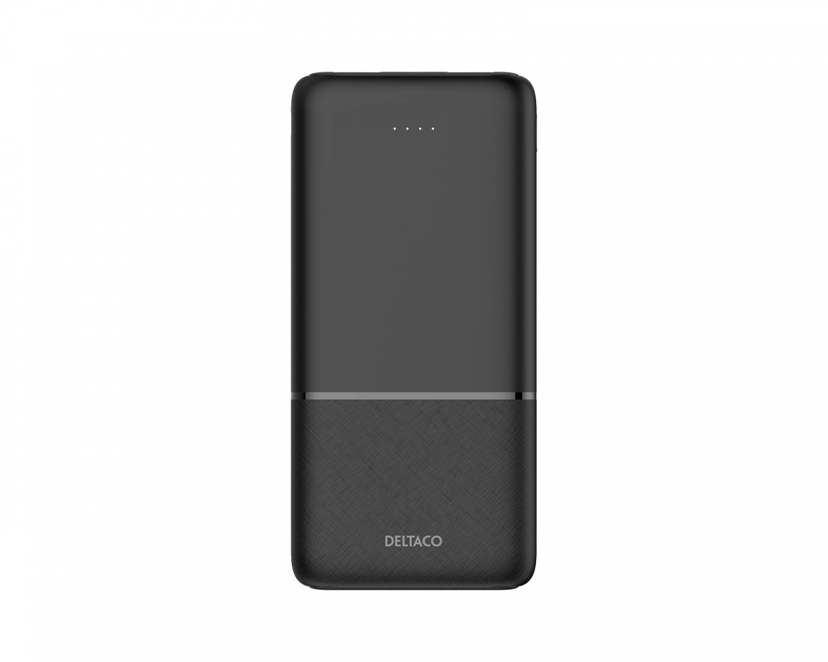 Deltaco 10.000 mAh Powerbank - Svart