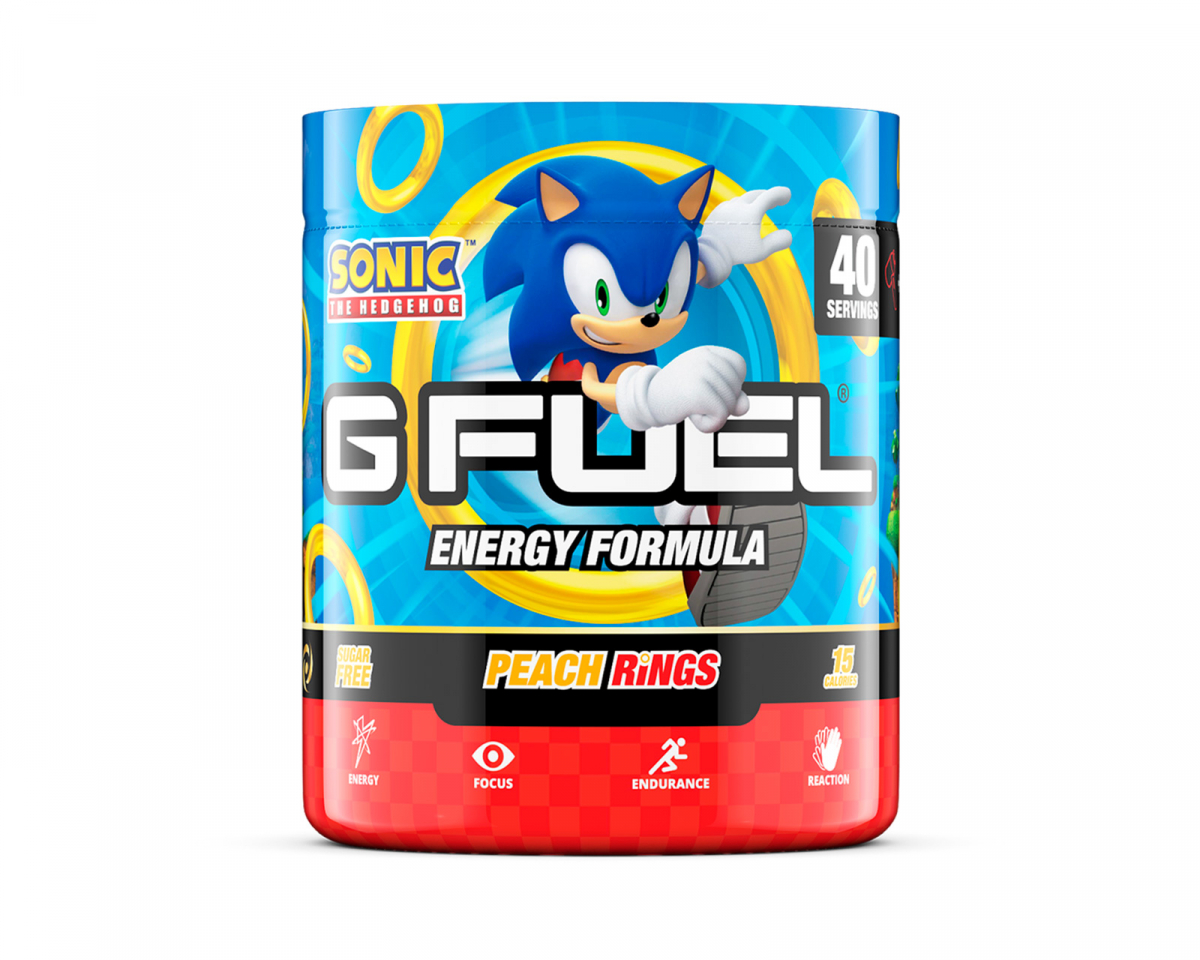 G FUEL Sonic Peach Rings - 40 Serveringar