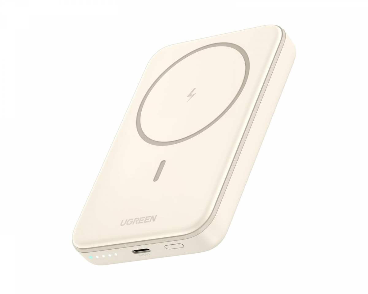 UGREEN Trådlös Magnetisk Powerbank 10 000 mAh - Beige