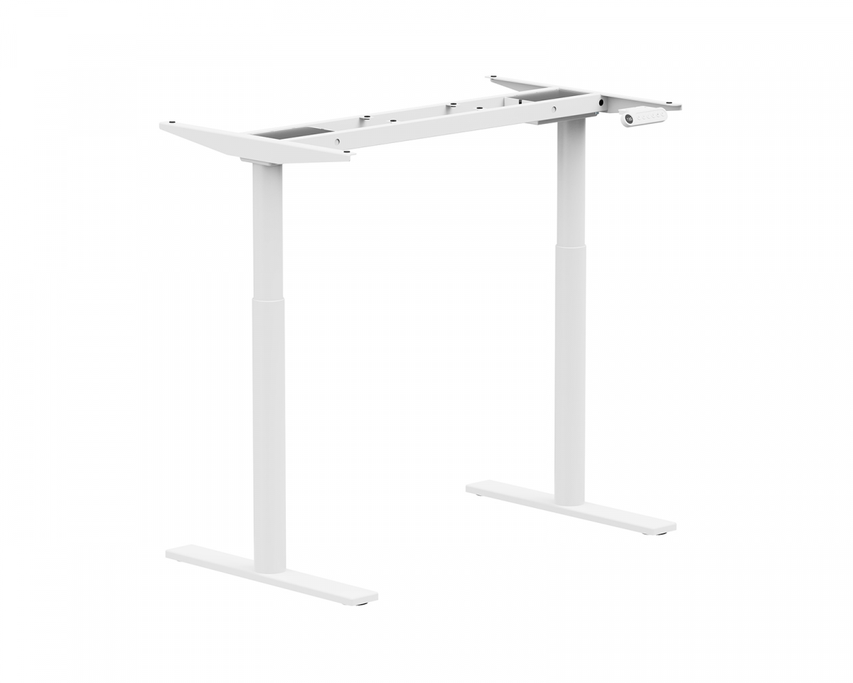 MaxMount Premium Desk Frame - Elektriskt Höj och Sänkbart Underrede - Vit