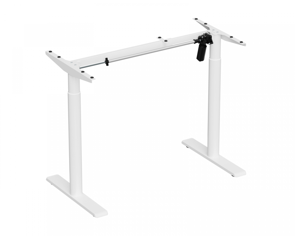 MaxMount Desk Frame - Elektriskt Höj och Sänkbart Underrede - Vit