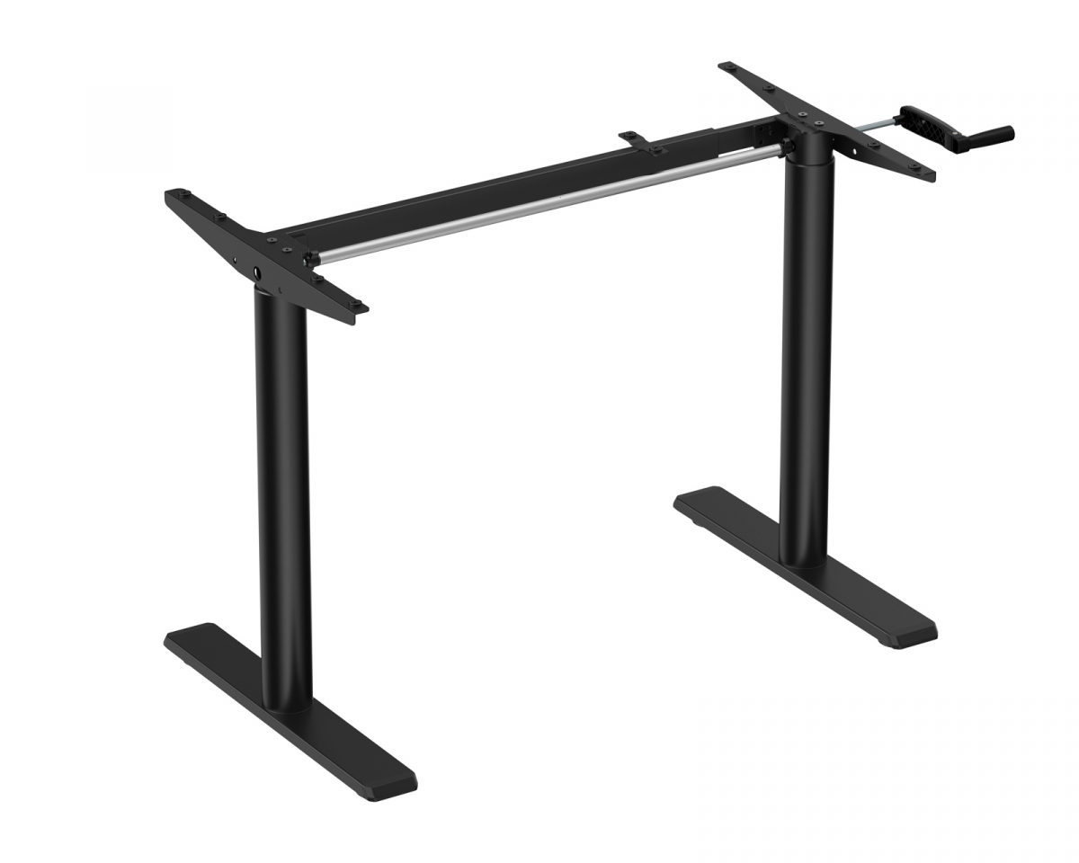 MaxMount Desk Frame - Höj och Sänkbart Underrede - Svart