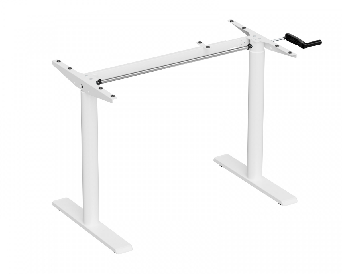 MaxMount Desk Frame - Höj och Sänkbart Underrede - Vit