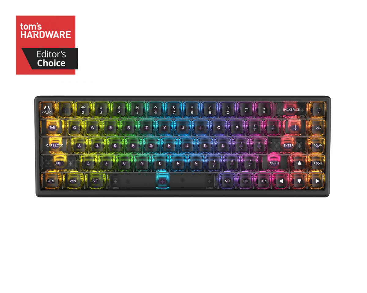 Arbiter Studio Polar 65 - Magnetisk Gaming Tangentbord Nordic - Phantom Black [Hall E