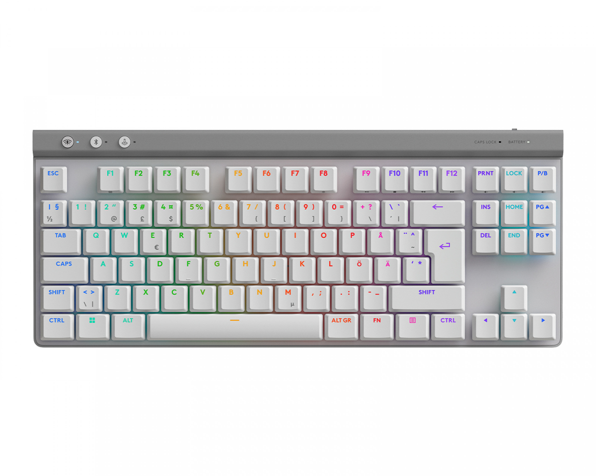 Logitech G515 TKL Lightspeed Trådlöst Gaming Tangentbord [Tactile] - Vit