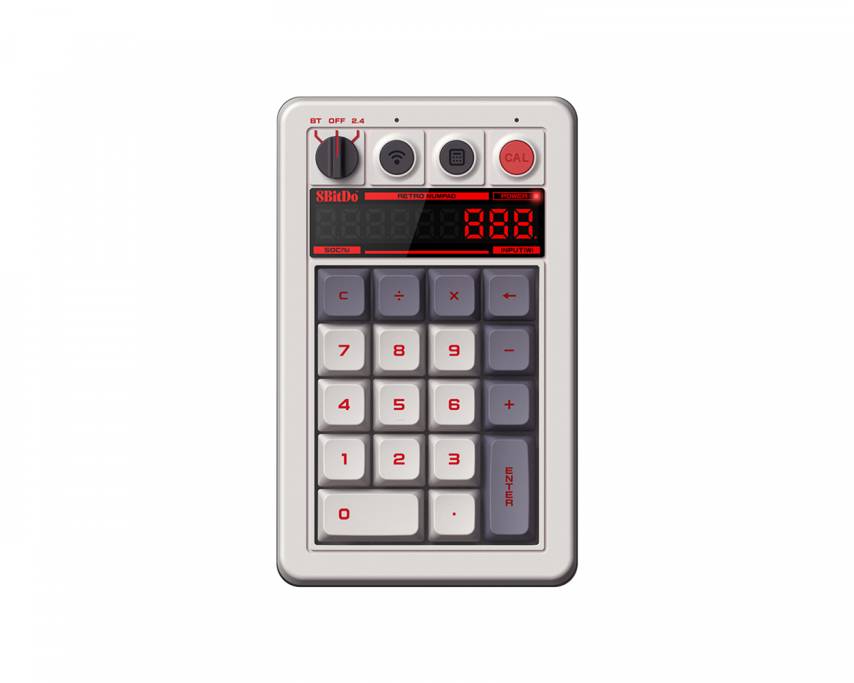 8Bitdo Retro 18 Mechanical Numpad - Trådlös Numpad - N Edition