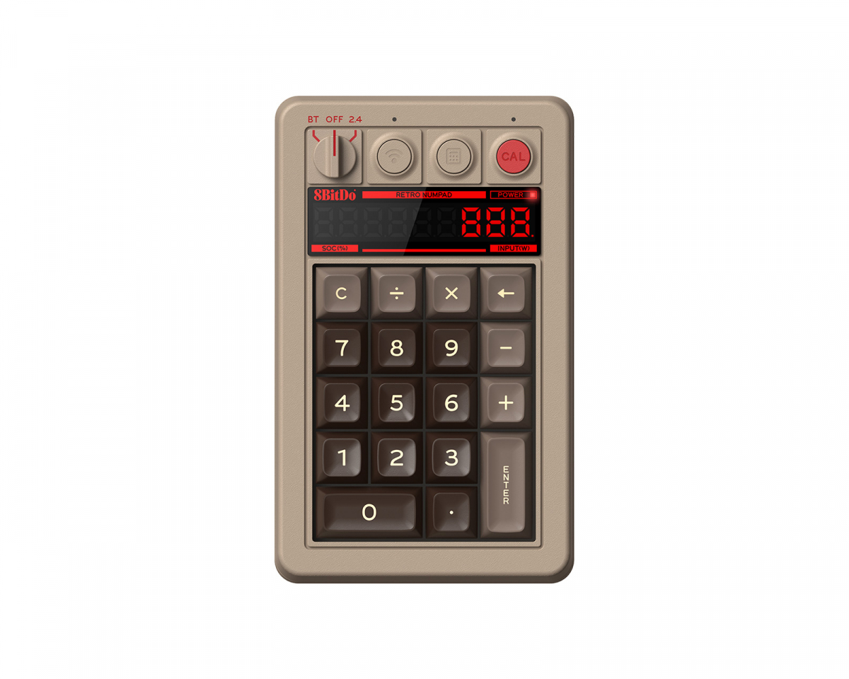8Bitdo Retro 18 Mechanical Numpad - Trådlös Numpad - C64 Edition
