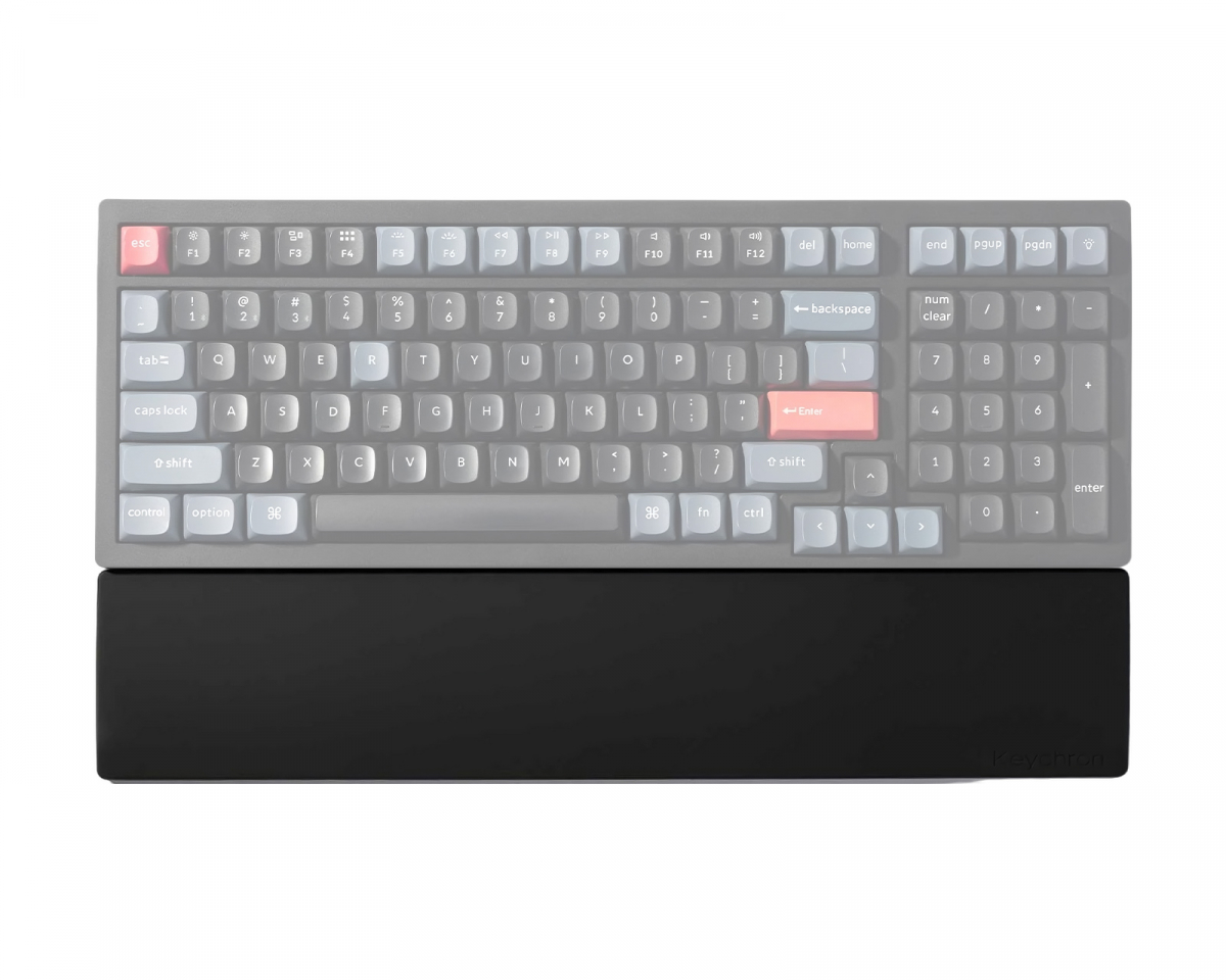 Keychron Silikon Palm Rest till K4 Pro/Q5/V5/V5 Max - Svart Handledsstöd