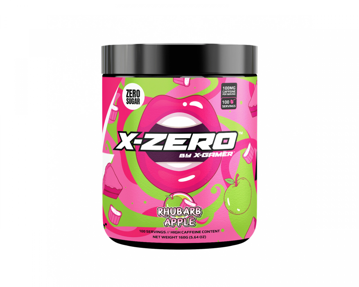 X-Gamer X-Zero Rhubarb Apple - 100 Serveringar