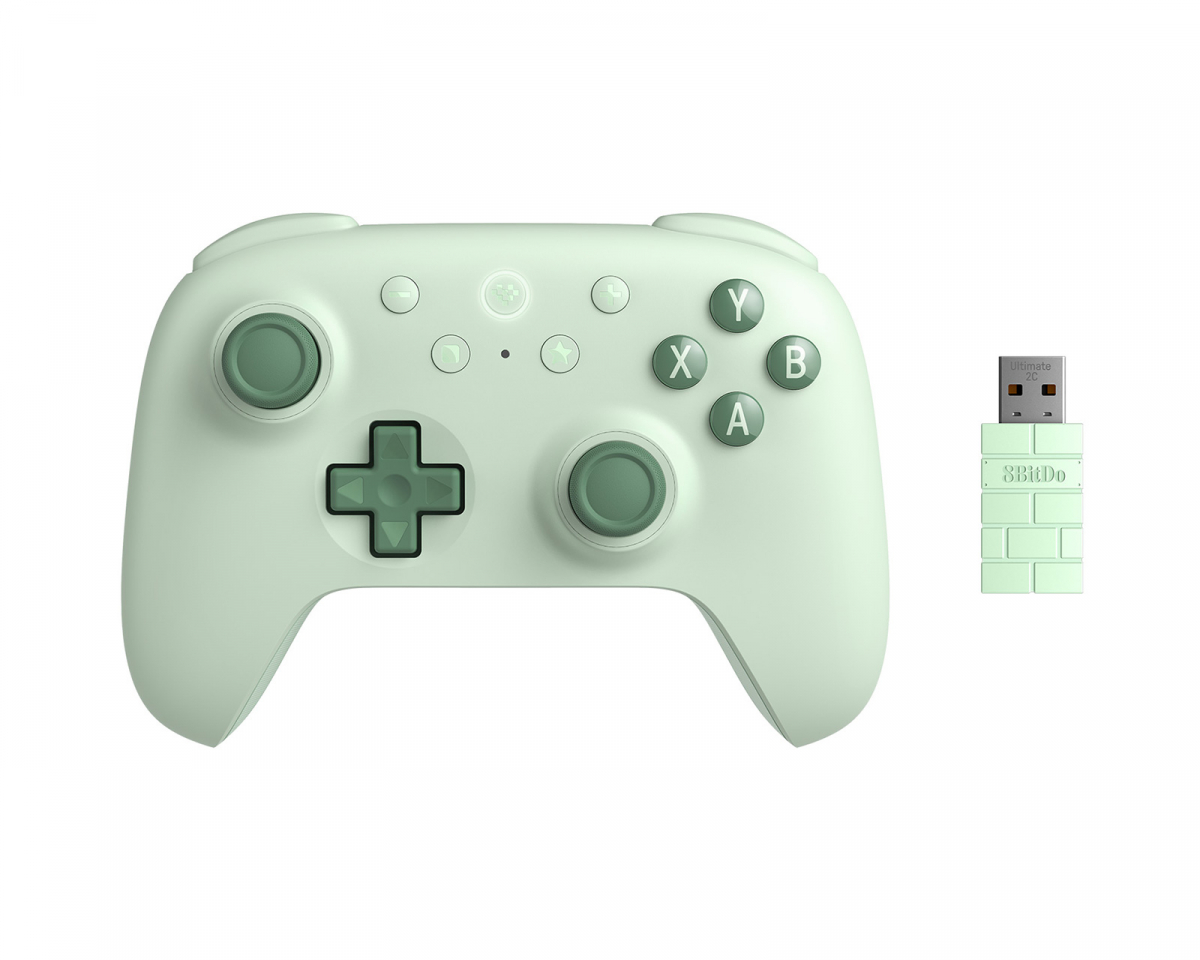8Bitdo Ultimate 2C 2.4G Trådlös Kontroll Hall Effect - Grön