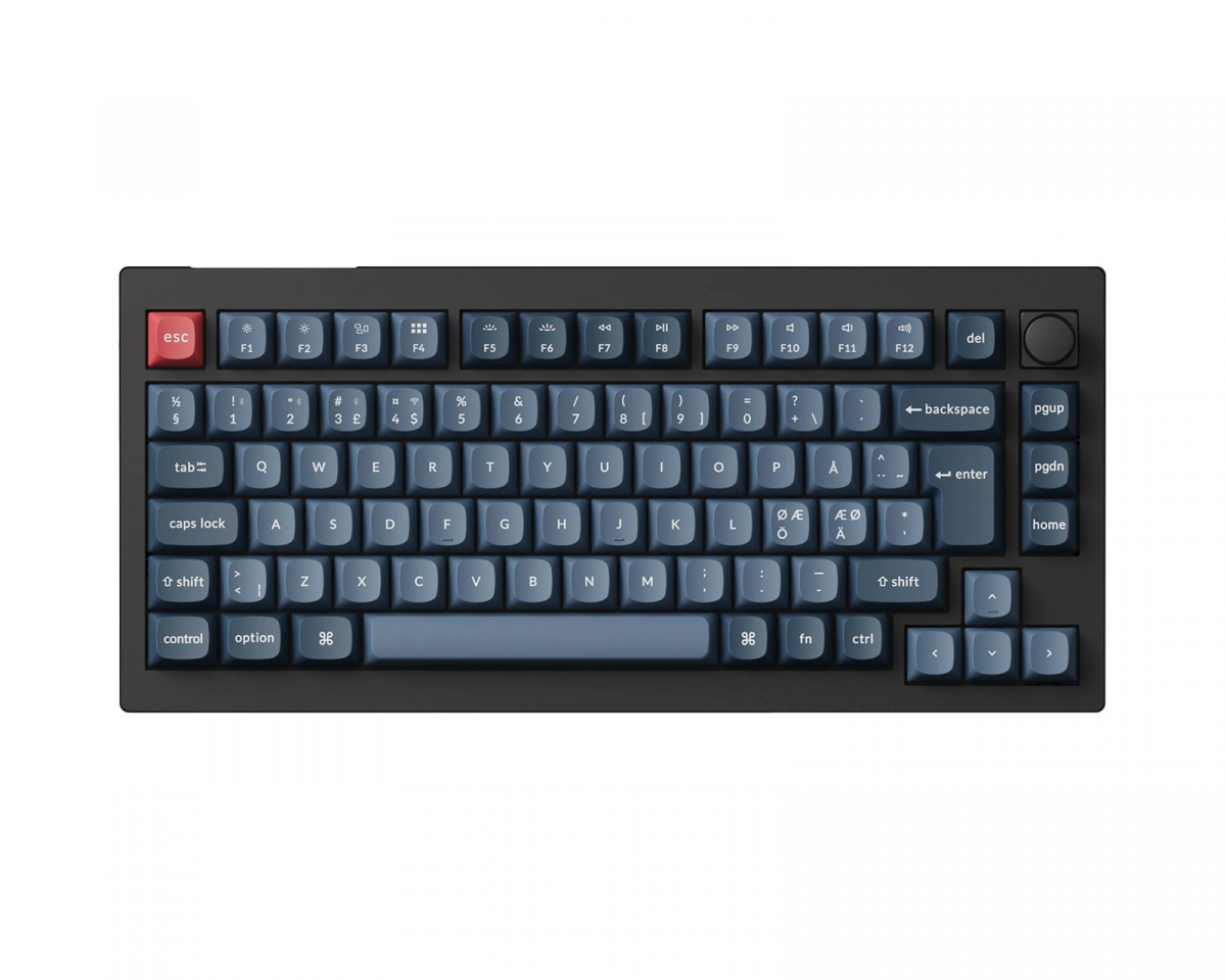 Keychron V1 Max 75% QMK RGB Hotswap Trådlöst Tangentbord [Gateron Jupiter Brown