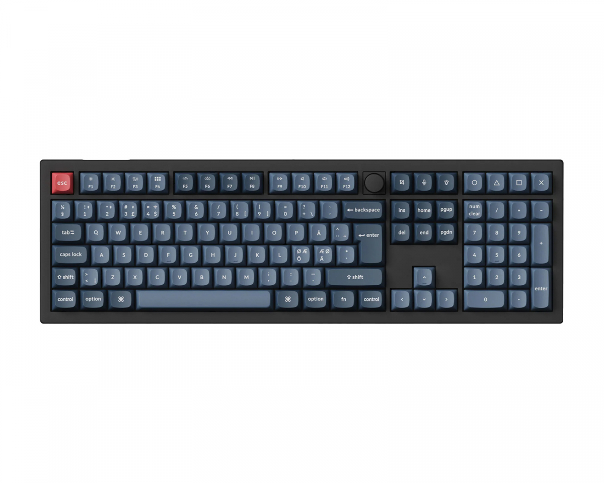 Keychron V6 Max QMK RGB Hotswap Trådlöst Tangentbord [Gateron Jupiter Brown] -