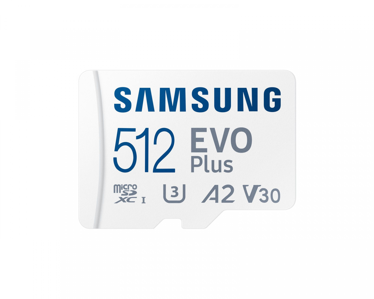 Samsung EVO Plus microSDXC UHS-I U3 512GB & SD adapter - Minneskort