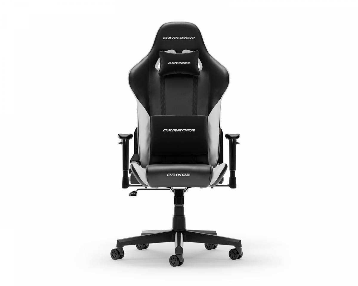 DXRacer PRINCE L Svart & Vit PVC Läder
