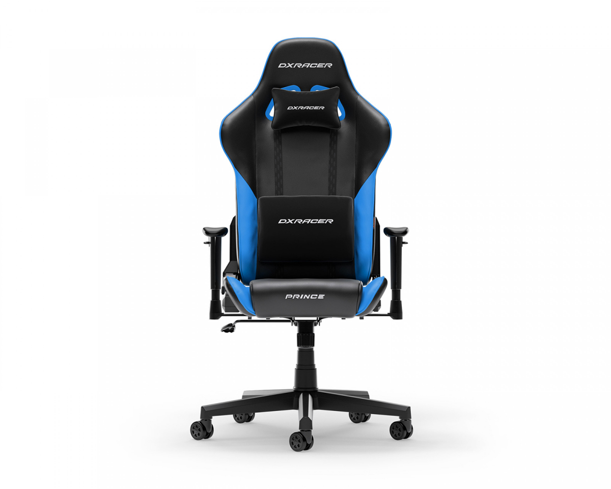 DXRacer PRINCE L Svart & Blå PVC Läder