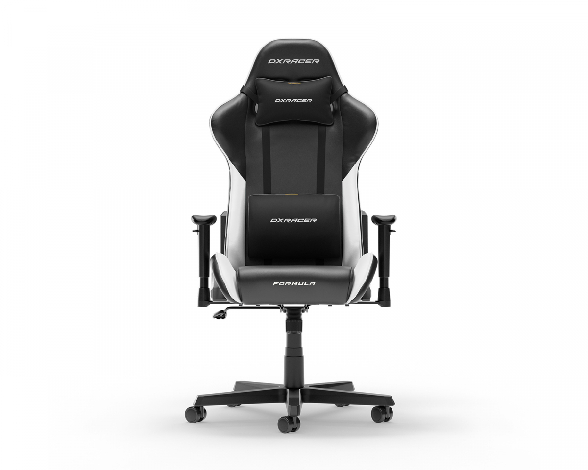 DXRacer FORMULA L Svart & Vit PVC Läder