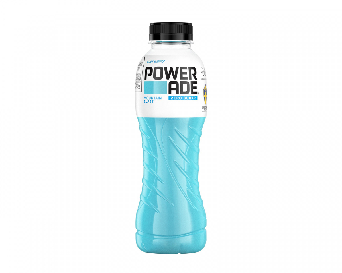 Powerade Mountain Blast Zero Sugar 50cl (Inkl. Pant)