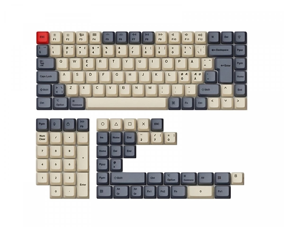 Cherry Profile Dye-Sub PBT Keycap Set ISO Nordic