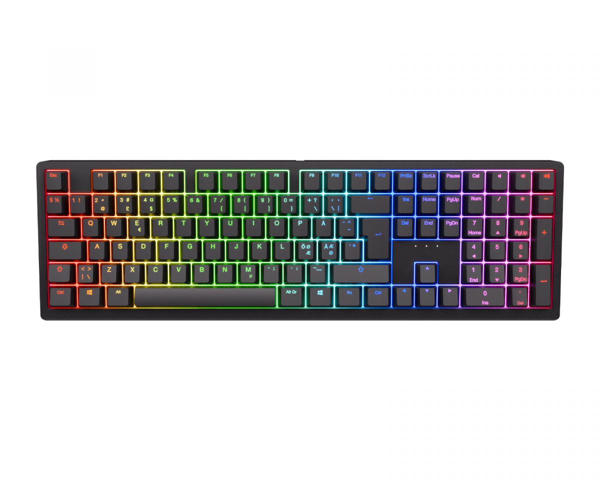 Ducky Zero 6108 Trådlöst RGB-tangentbord - Svart [Cherry MX2A Brown]