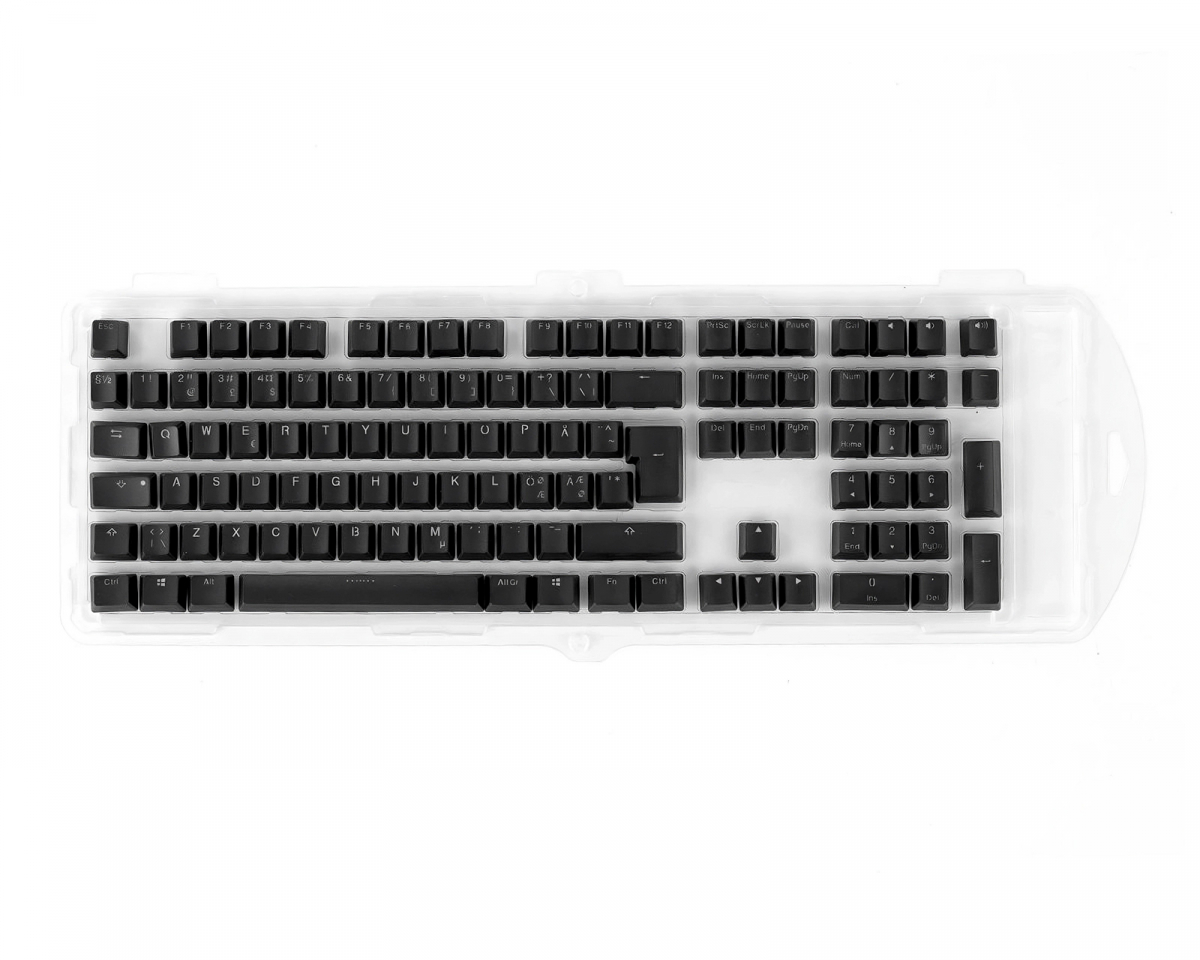 Black Double-Shot PBT Keycap Set