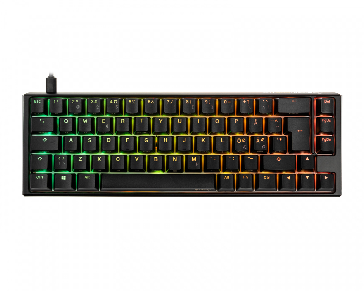 Ducky ONE 3 SF Classic RGB Tangentbord [Baby Kangaroo] - Svart/Vit