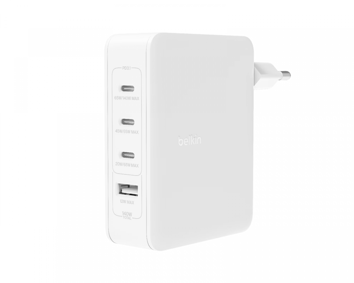 Boost Charge 140W USB-C Väggladdare - 4-port