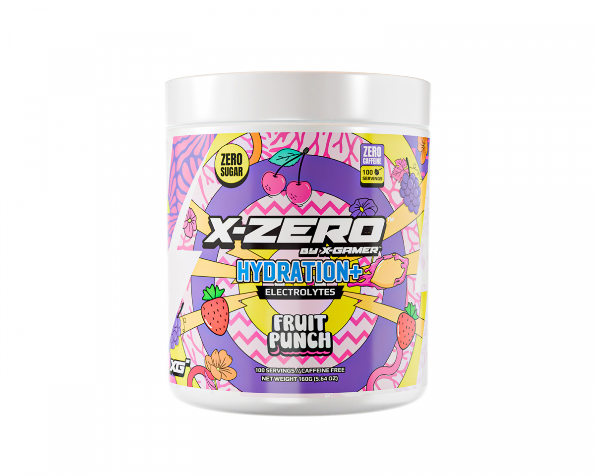 X-Gamer X-Zero Hydration+ Fruit Punch - 100 Serveringar