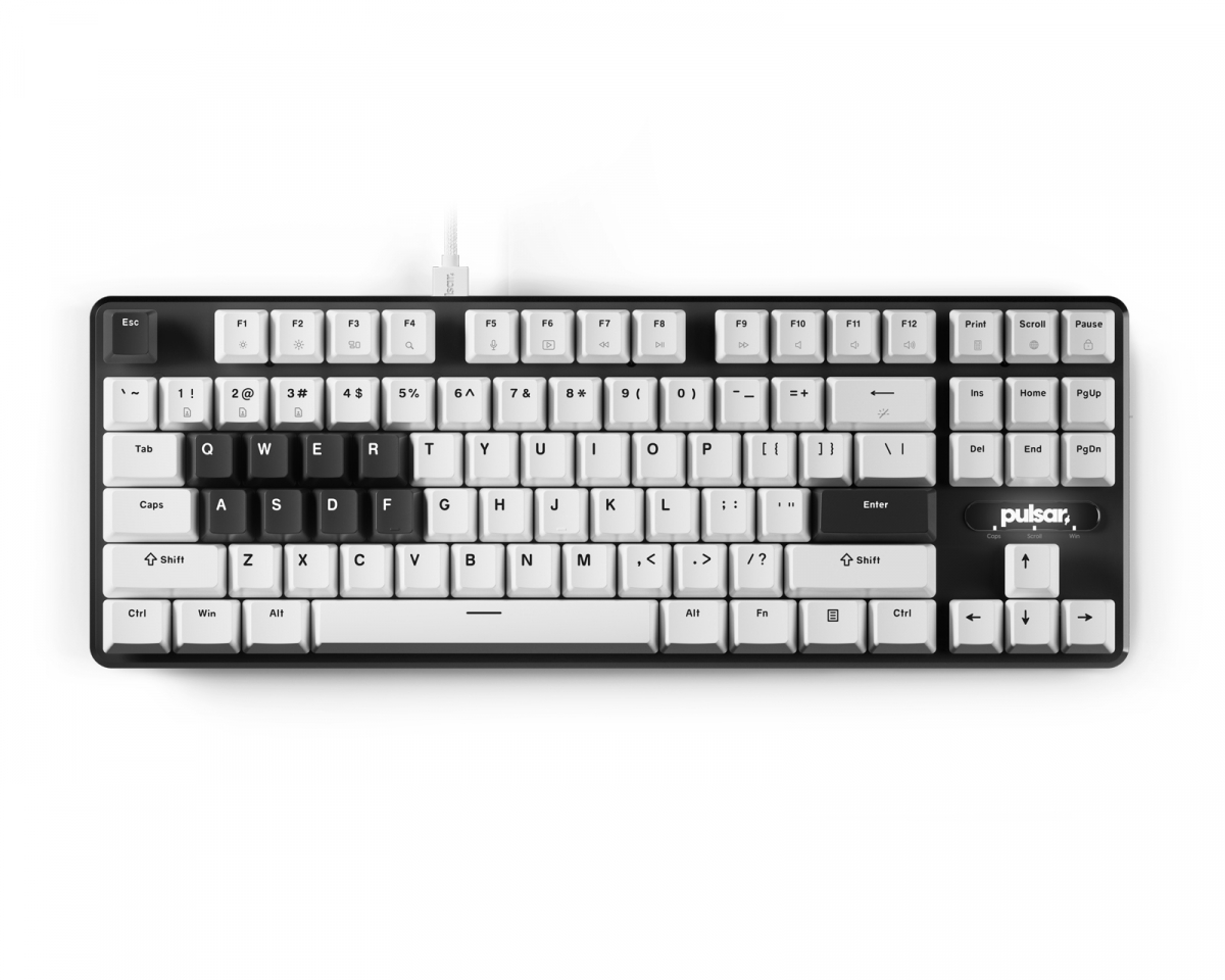 Pulsar PCMK 2 HE TKL Magnetic Tangentbord ANSI - Vit