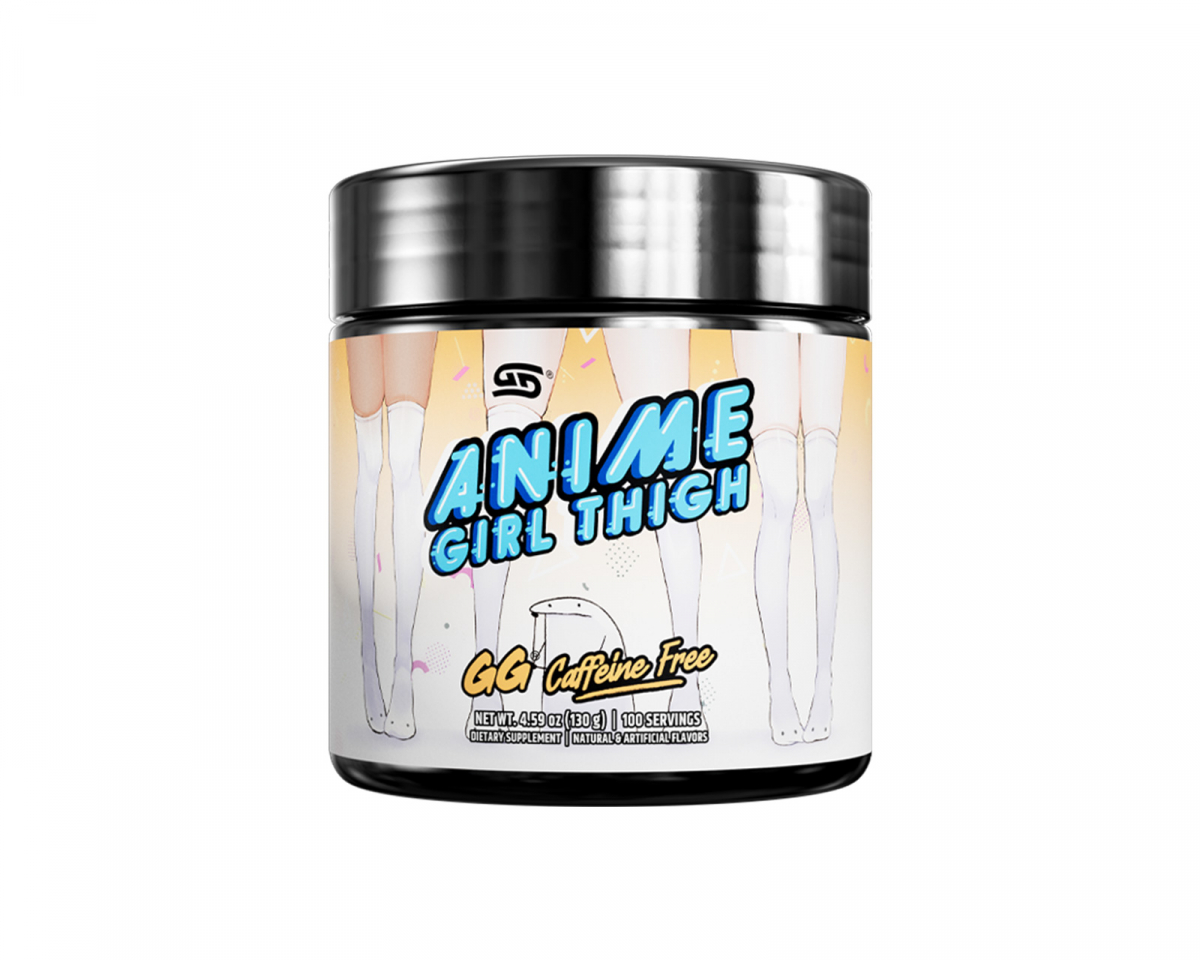 Gamer Supps Anime Girl Thigh Caffeine Free - 100 Serveringar