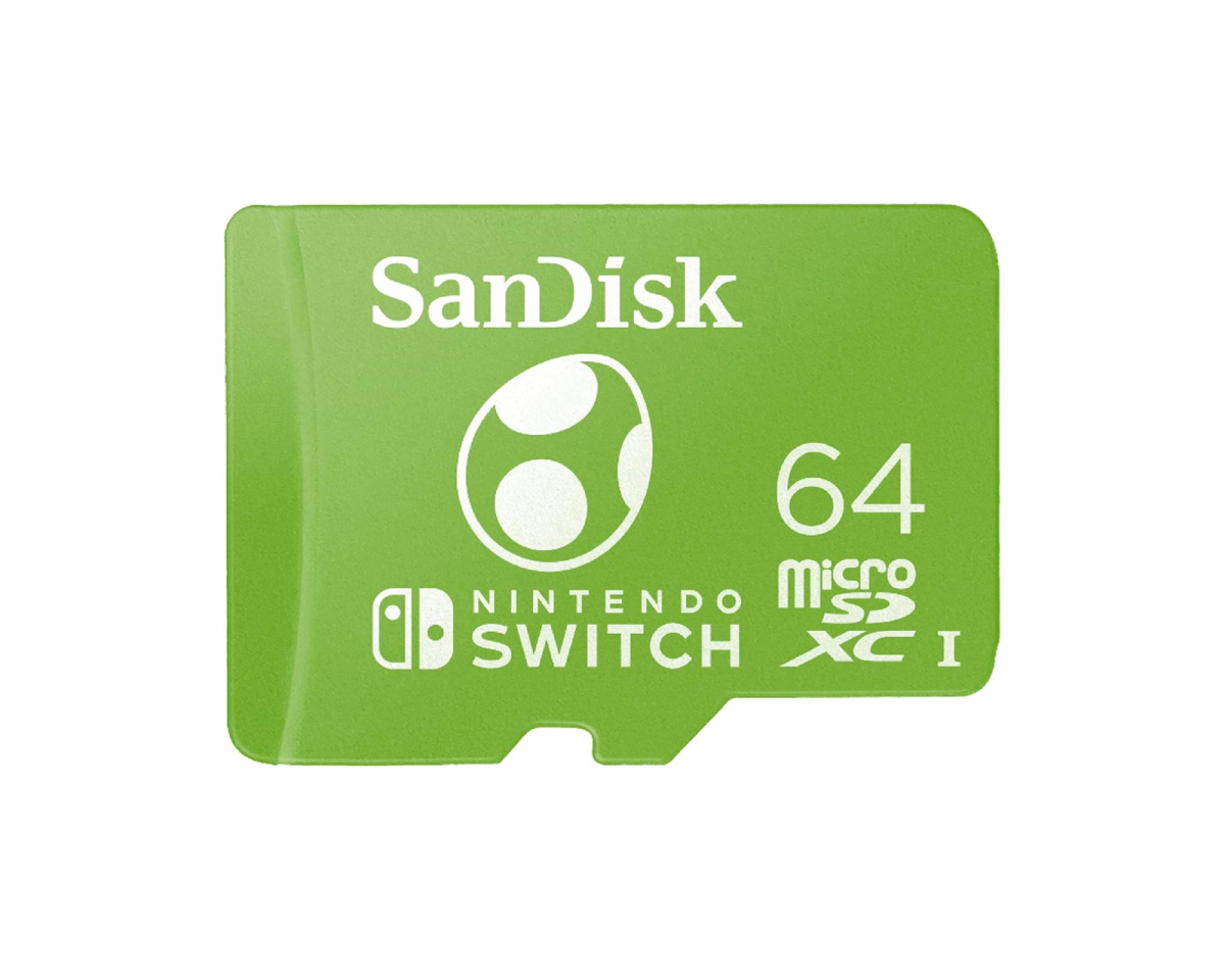 SanDisk microSDXC Minneskort för Nintendo Switch - 64GB - Yoshi Edition