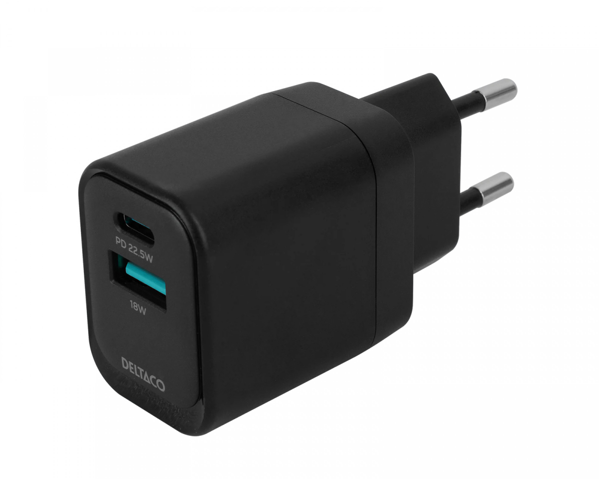 USB-C & USB-A Väggladdare
