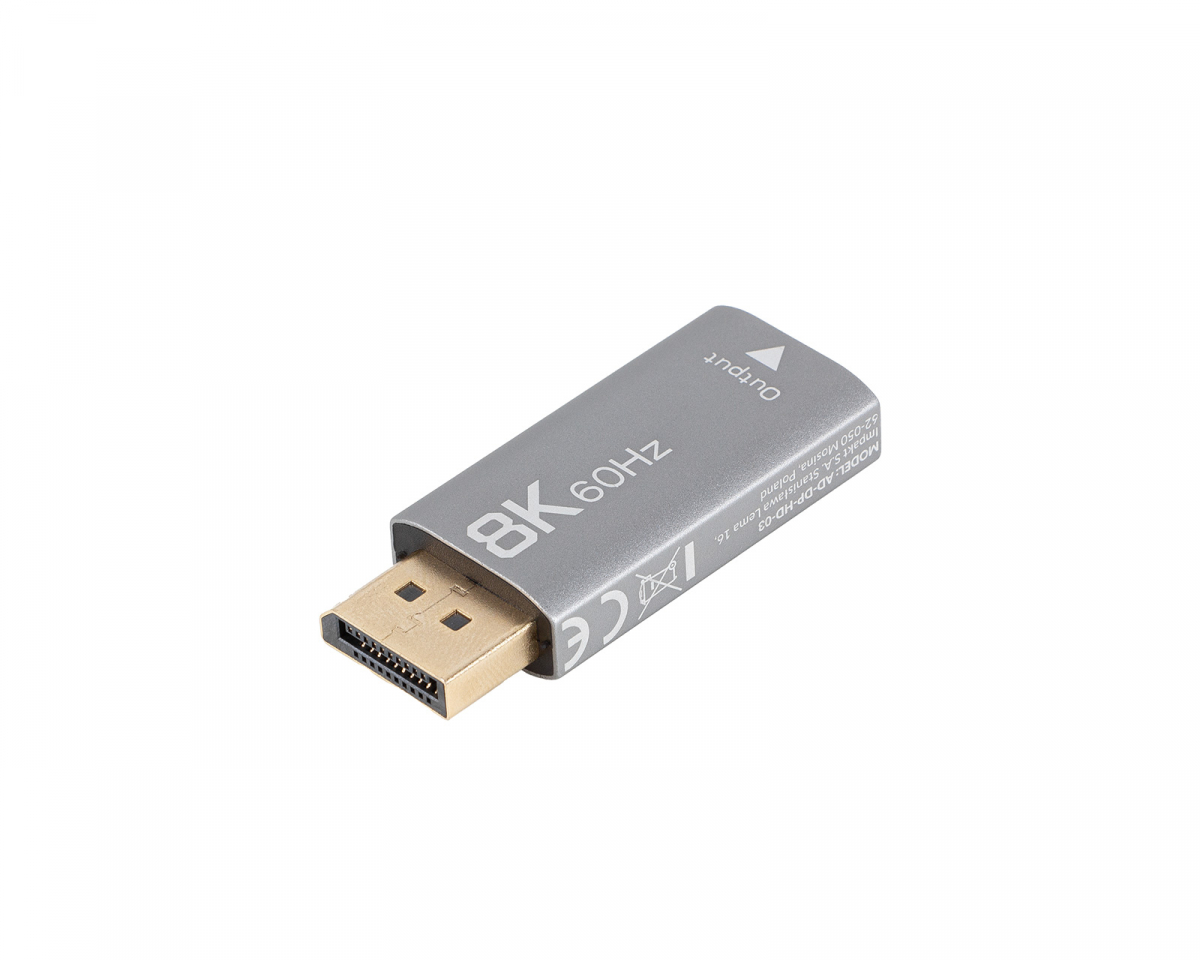 Lanberg DisplayPort till HDMI Adapter 8K - Silver