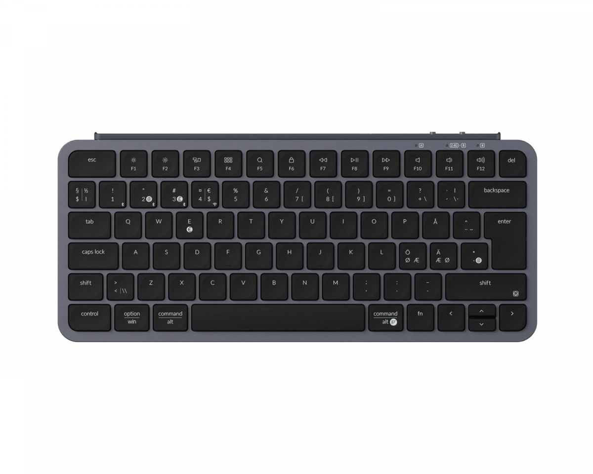 Keychron B1 Pro Ultra-Slim Trådlöst Tangentbord - Space Gray - ISO