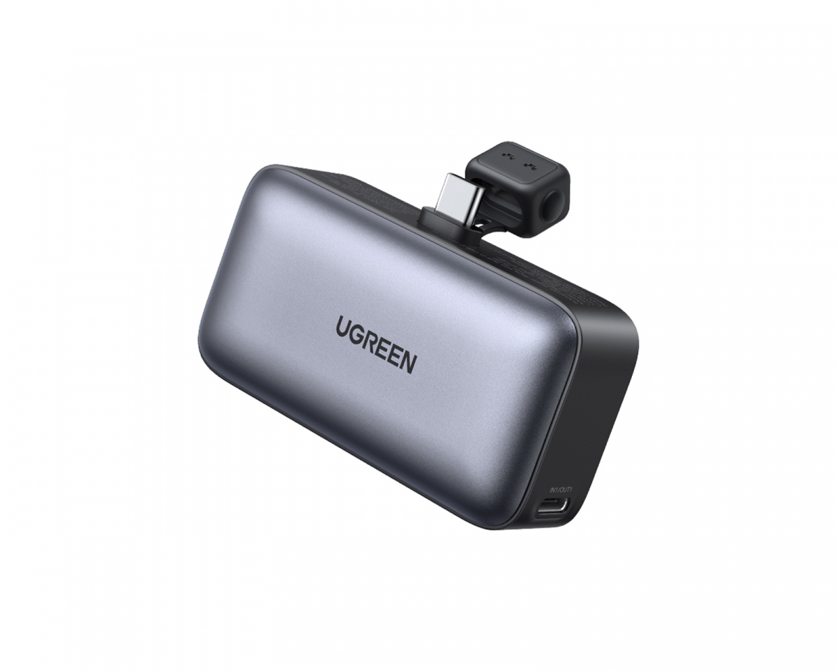 Powerbank med inbyggd USB-C-kontakt 5000 mAh