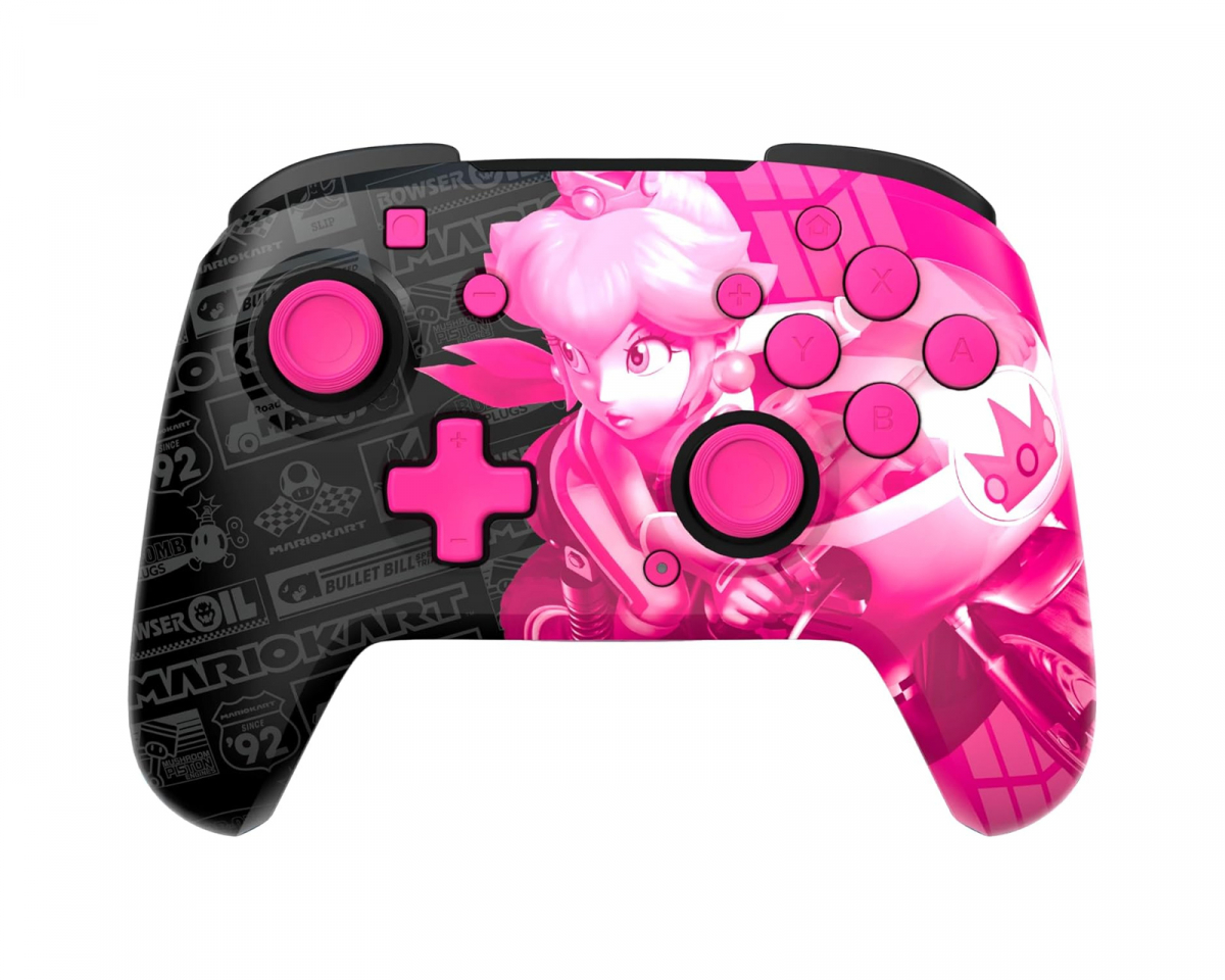 PDP Rematch Trådlös Kontroll GLOW  (Nintendo Switch) - Grand Prix Peach