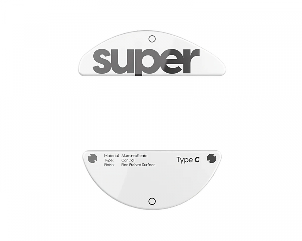 Superglide Glas Skates Type-C till Pulsar X3 LHD Series - Vit