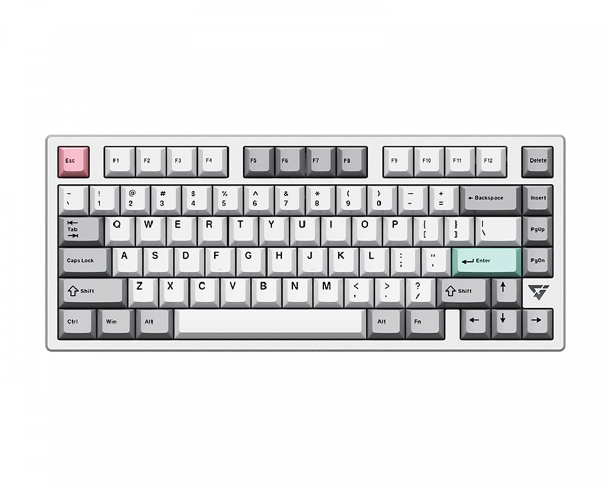 ATK V75K Aluminum Trådlöst Tangentbord ANSI [Anya Linear] - Silver