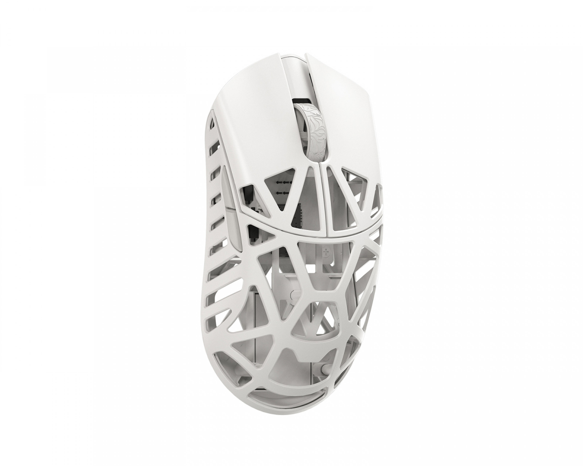 WLMouse Beast X Mini Pro - Milky White [Omron Opticals] - Side Slits