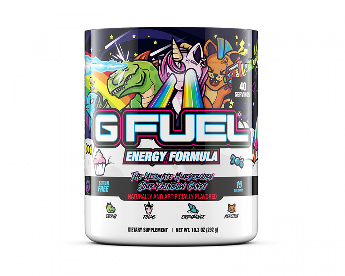 G FUEL Murdercorn Sour Rainbow Candy - 40 Serveringar