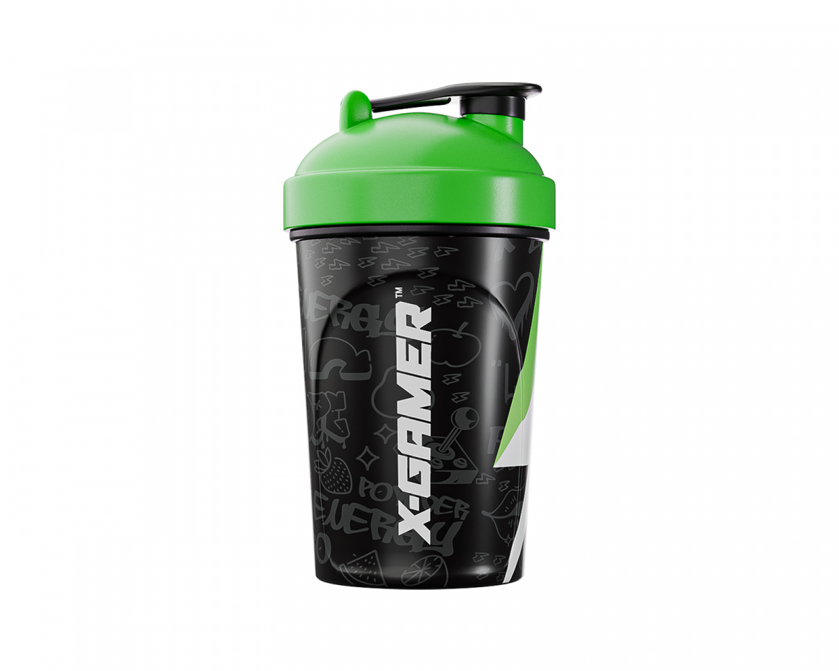X-Gamer X-Zero Shaker 500ml - Svart & Grön