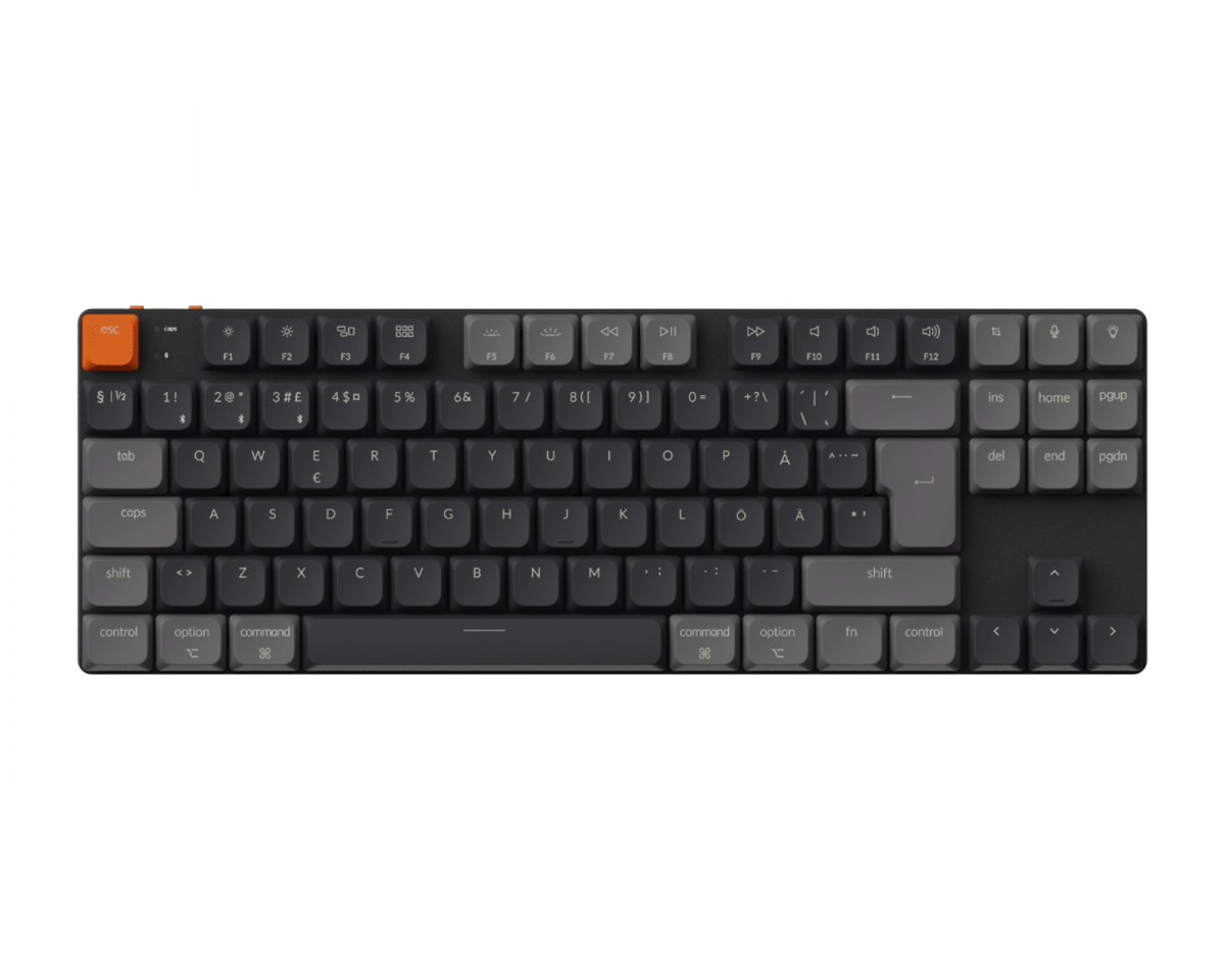 Keychron K1 V6 QMK RGB Hot Swap Aluminium Tangentbord [Gateron Low Profile 2.0