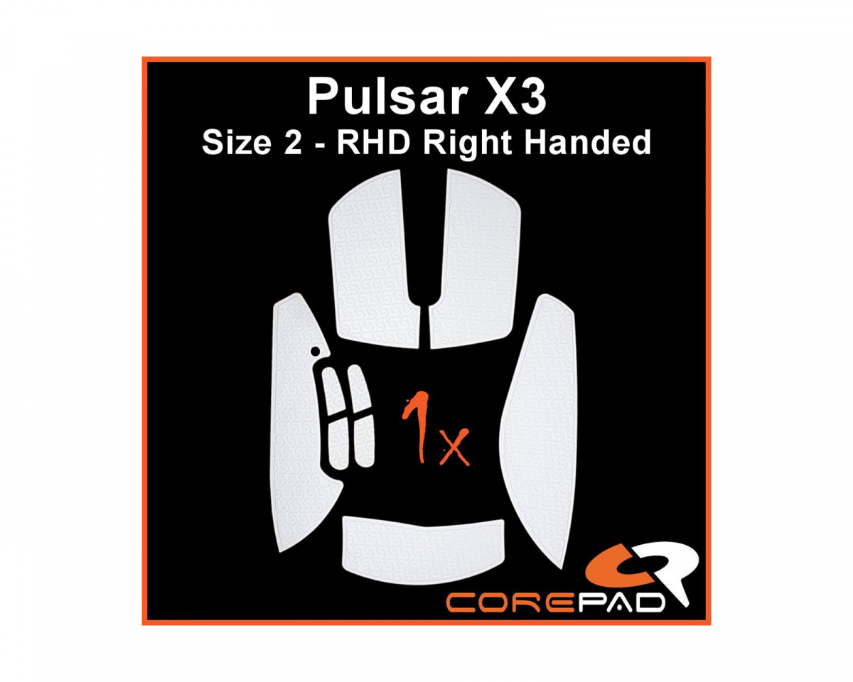 Corepad Soft Grips for Pulsar X3 RHD - Vit