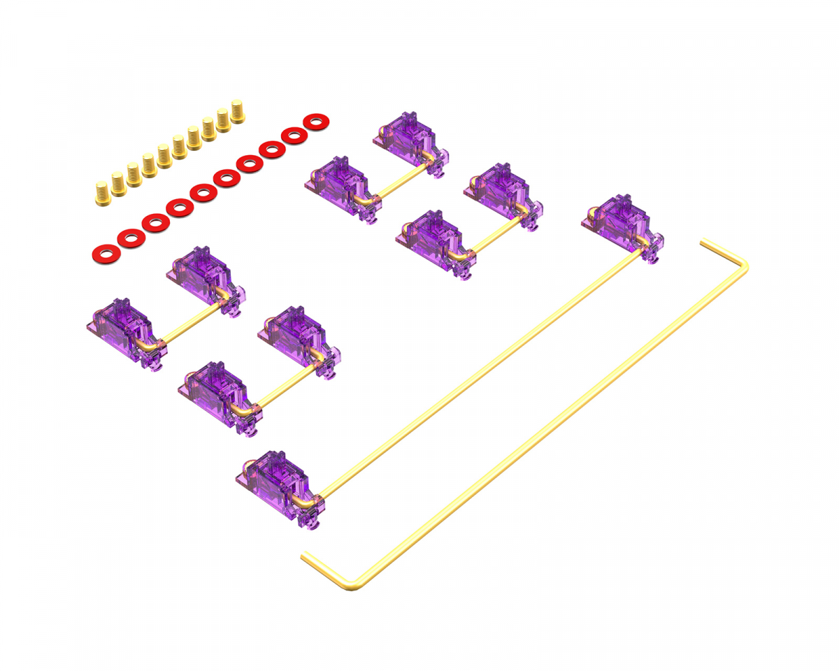 Durock Stabilizers V3 Screw Ins - Lila