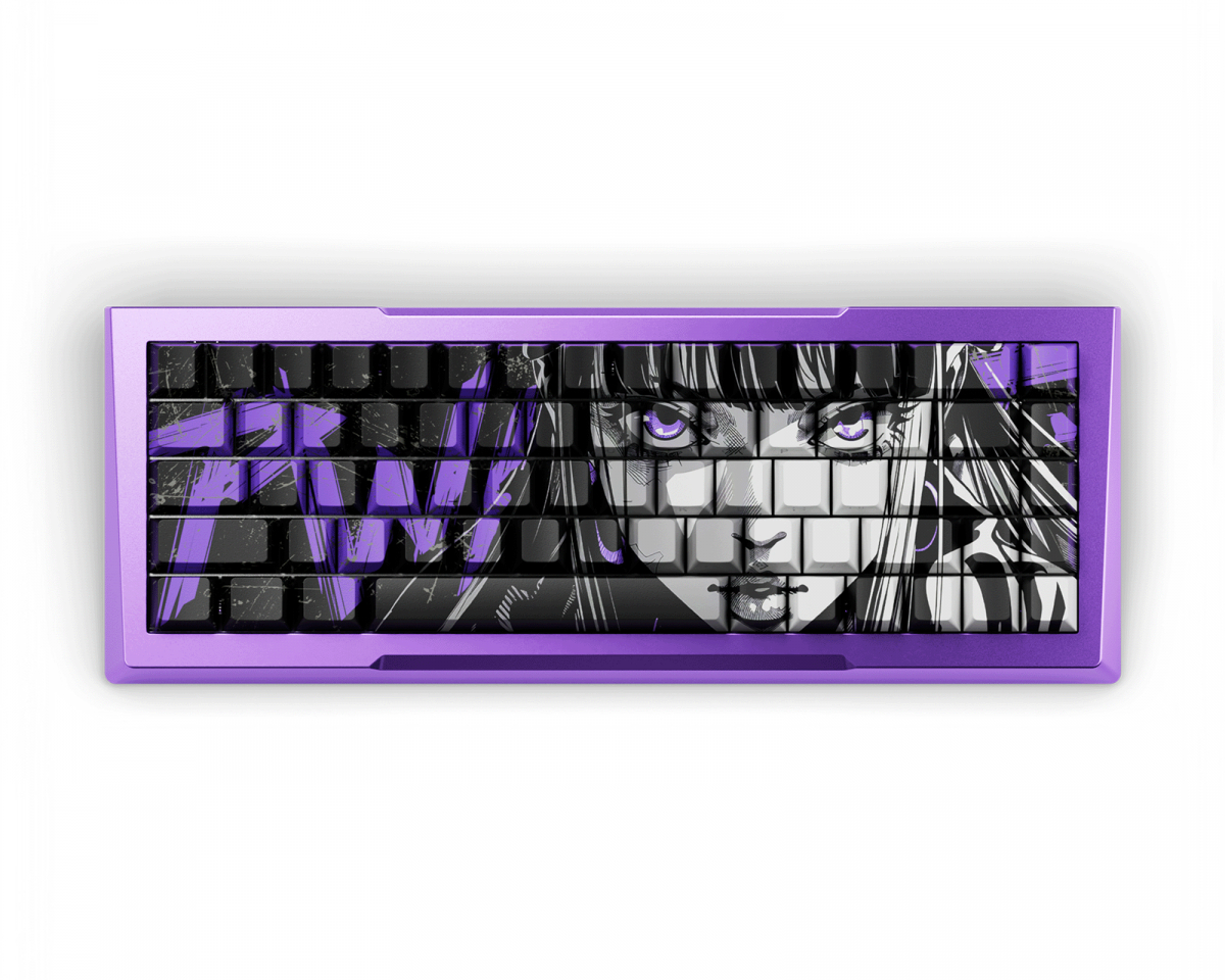 Pwnage Zenblade 65 V2 - Hall Effect Gaming Tangentbord Nyomi Purple Edition A