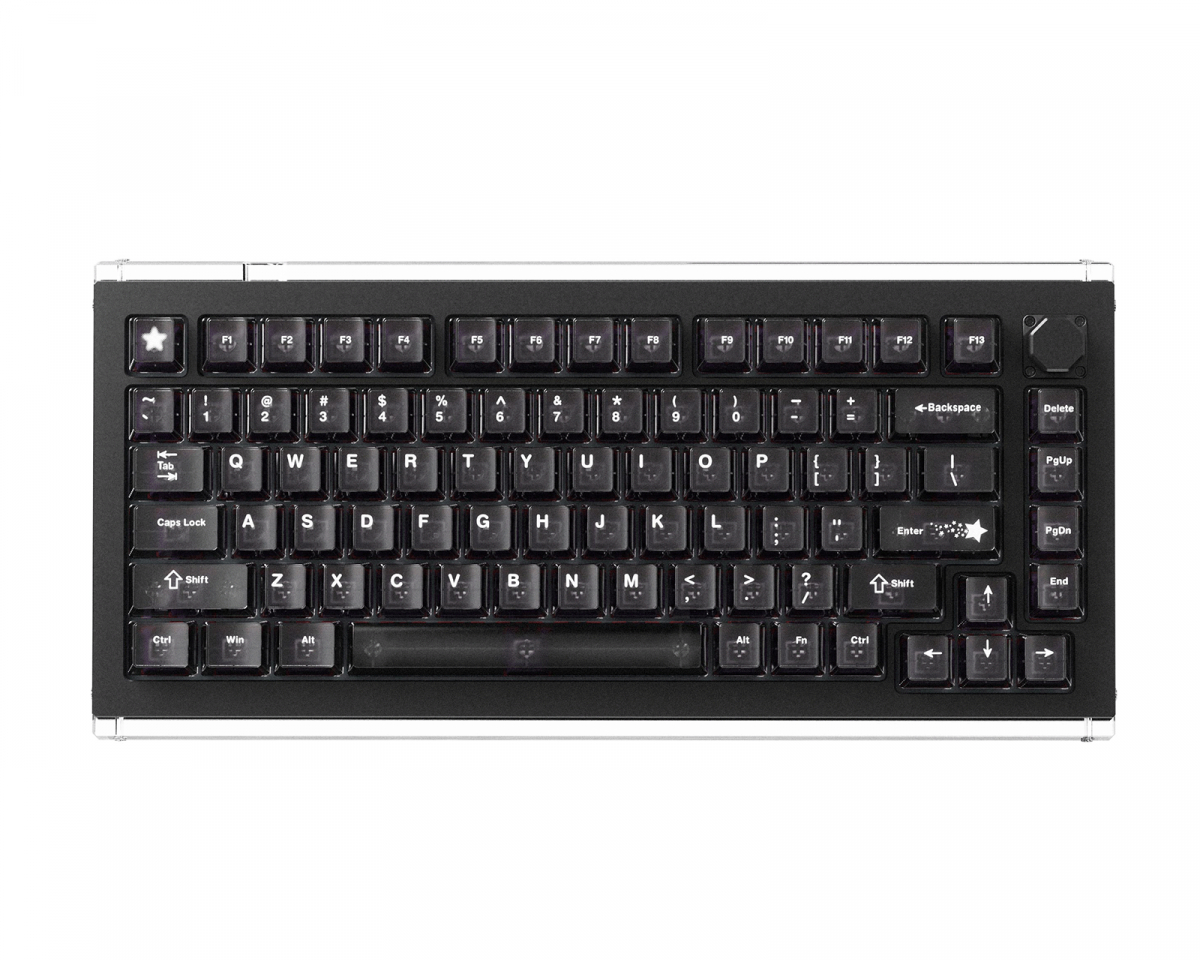 DrunkDeer A75 Master - Hall Effect Gaming Tangentbord ANSI - Obsidian Black [TTC