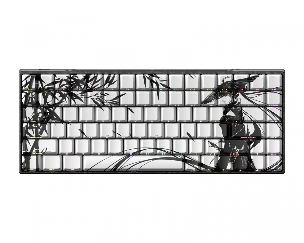WLMouse YING75 HE Forged Carbon Fiber Tangentbord - Vit [Gateron Nightfall]